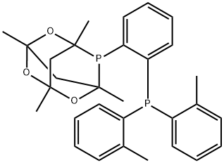 1,3,5,7-Tetramethyl-8-(2-di-o-tolylphosphinophenyl)-2,4,6-trioxa-8-phosphaadamantane PAd-DalPhos Struktur