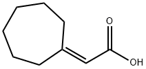 2-cycloheptylideneacetic acid Struktur