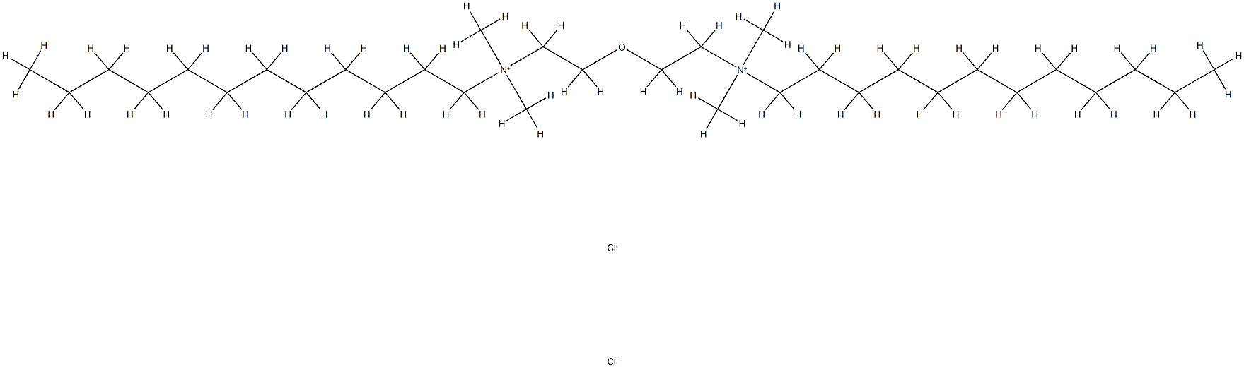 (Oxybisethylene)bis(dodecyldimethylaminium)·2chloride Struktur