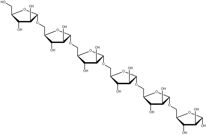 O-alpha-L-Arabinofuranosyl-(1-5)-O-alpha-L-arabinofuranosyl-(1-5)-O-alpha-L-arabinofuranosyl-(1-5)-O-alpha-L-arabinofuranosyl-(1-5)-O-alpha-L-arabinofuranosyl-(1-5)-L-arabinose Struktur