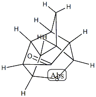 Octahydro-1,3,5-ethan[1]yl[2]ylidene-2-thiacyclobuta[cd]pentalen-7-one Struktur