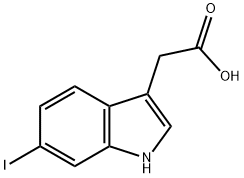 1H-Indole-3-aceticacid,6-iodo-(9CI) Struktur