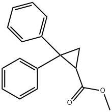 Methyl 2,2-diphenylcyclopropanecarboxylate Struktur