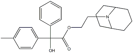 α-Hydroxy-4-methyl-α-phenylbenzeneacetic acid 2-(9-azabicyclo[3.3.1]nonan-9-yl)ethyl ester Struktur