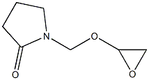 2-Pyrrolidinone,1-[(oxiranyloxy)methyl]-(9CI) Struktur