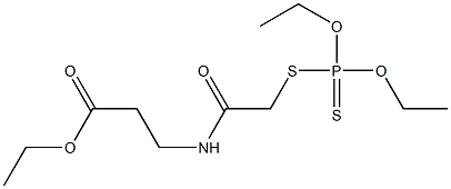 N-[[(Diethoxyphosphinothioyl)thio]acetyl]-β-alanine ethyl ester Struktur