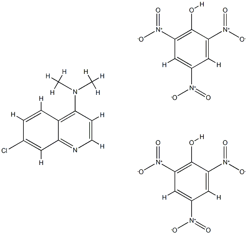 7-Chloro-N,N-dimethyl-4-quinolinamine compd. with 2,4,6-trinitrophenol Struktur