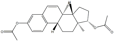 1,3,5(10),6-Estratetrene-3,17β-diol diacetate Struktur