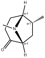 8-Azabicyclo[3.2.1]octan-2-one,6,8-dimethyl-,(1R,5R,6R)-rel-(9CI) Struktur