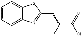 2-Benzothiazoleacrylicacid,alpha-methyl-(8CI) Struktur