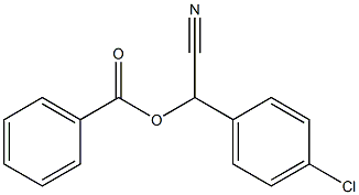 α-(Benzoyloxy)-4-chlorobenzeneacetonitrile Struktur