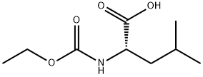 2-[(ethoxycarbonyl)amino]-4-methylpentanoic acid Struktur