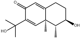 (4aR)-5,6,7,8-Tetrahydro-6α-hydroxy-3-(1-hydroxy-1-methylethyl)-4a,5β-dimethylnaphthalen-2(4aH)-one Struktur