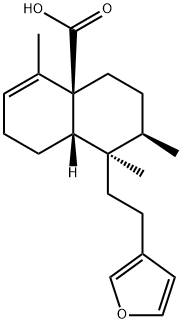 (1R)-1α-[2-(3-Furyl)ethyl]-1,2,3,4,4a,7,8,8aβ-octahydro-1,2β,5-trimethyl-4aβ-naphthalenecarboxylic acid Struktur