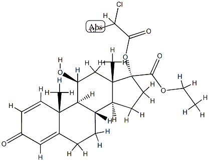 etiprednol dicloacetate Struktur