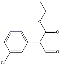 Benzeneacetic acid, 3-chloro-.alpha.-forMyl-, ethyl ester Struktur