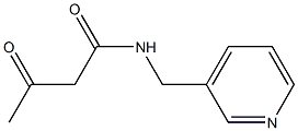 3-oxo-N-(pyridin-3-ylmethyl)butanamide Struktur