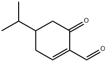 1-Cyclohexene-1-carboxaldehyde,4-(1-methylethyl)-6-oxo-(9CI) Struktur