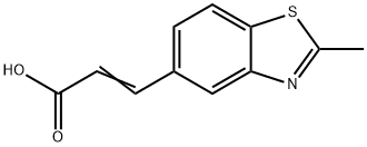 5-Benzothiazoleacrylicacid,2-methyl-(7CI,8CI) Struktur