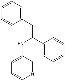 N-(1,2-diphenylethyl)pyridin-3-amine Struktur