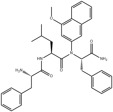 H-Phe-Leu-Phe-4MβNA · TFA Struktur