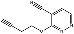 4-Pyridazinecarbonitrile,3-(3-butynyloxy)-(9CI) Struktur