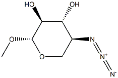 Methyl 4-azido-4-deoxy-β-L-xylopyranoside Struktur