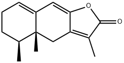 (4aR)-3,4aβ,5β-Trimethyl-4a,5,6,7-tetrahydronaphtho[2,3-b]furan-2(4H)-one Struktur