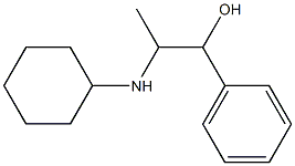 α-[1-(Cyclohexylamino)ethyl]benzyl alcohol Struktur