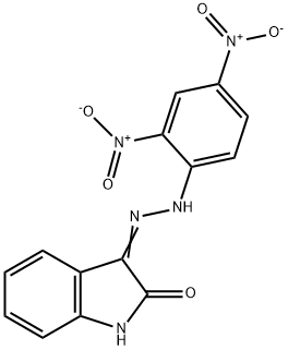 1H-Indole-2,3-dione,3-[2-(2,4-dinitrophenyl)hydrazone] Struktur