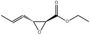 Oxiranecarboxylic acid, 3-(1E)-1-propenyl-, ethyl ester, (2S,3R)- (9CI) Struktur