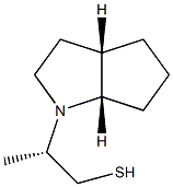 Cyclopenta[b]pyrrole-1(2H)-ethanethiol, hexahydro--ba--methyl-, (-ba-S,3aS,6aS)- (9CI) Struktur