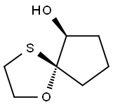 1-Oxa-4-thiaspiro[4.4]nonan-6-ol,(5R,6S)-rel-(9CI) Struktur