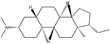 N,N-Dimethyl-5α-pregnan-3β-amine Struktur