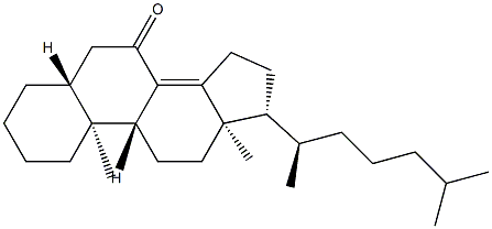 5α-Cholest-8(14)-en-7-one Struktur