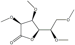 2-O,3-O,5-O,6-O-Tetramethyl-D-mannonic acid γ-lactone Struktur