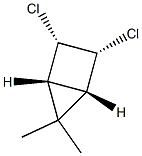 Bicyclo[2.1.0]pentane, 2,3-dichloro-5,5-dimethyl-, (1-alpha-,2-ba-,3-ba-,4-alpha-)- (9CI) Struktur