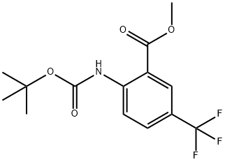 diMethylethoxy)carbonyl]aMino]-5-(trifluoroMethyl)-, Methyl ester Struktur