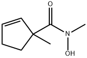 2-Cyclopentene-1-carboxamide,N-hydroxy-N,1-dimethyl-(9CI) Struktur