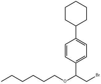 [α-(Bromomethyl)-p-cyclohexylbenzyl]hexyl ether Struktur