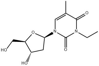 N(3)-ethylthymidine Struktur