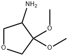 3-Furanamine,tetrahydro-4,4-dimethoxy-(9CI) Struktur