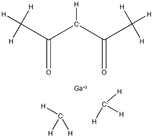 DIMETHYLGALLIUM 2,4-PENTANEDIONATE Struktur