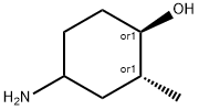 Cyclohexanol, 4-amino-2-methyl-, (1R,2R)-rel- (9CI) Struktur