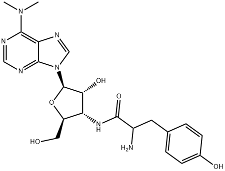 O-demethylpuromycin Struktur