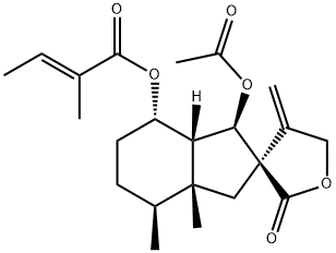 (-)-Bakkenolide E Struktur