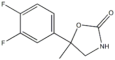 2-Oxazolidinone,5-(3,4-difluorophenyl)-5-methyl-(9CI) Struktur