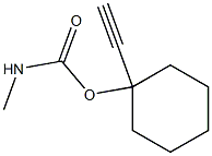 Carbamic acid, methyl-, 1-ethynylcyclohexyl ester (6CI,8CI) Struktur