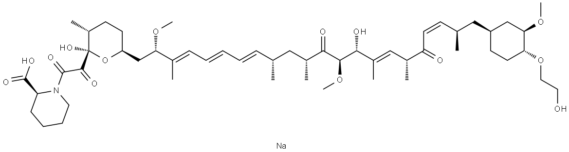 (19Z)-seco-[4-O-(2-Hydroxyethyl)] RapaMycin SodiuM Salt Struktur