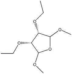 Furan, 3,4-diethoxytetrahydro-2,5-dimethoxy-, (3R,4S)-rel- (9CI) Struktur